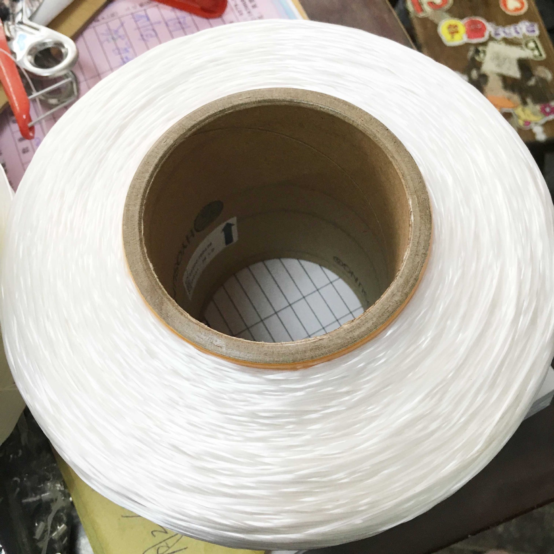 供应diy弹力线 aa级韩国晓星氨纶2250d 莱卡4500米白色耐拉不起毛