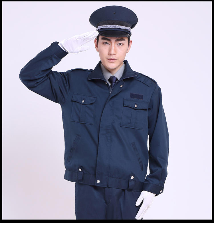 批发2011新款保安押运服装拉链夹克式保安服