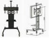 批发32寸-55寸液晶电视移动支架，开会 演示 教学专用 厂家直销