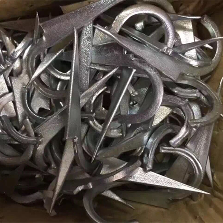 高硬度水管码钉普通码钉 固定管暗明装型入墙方形 钩型4分-2寸