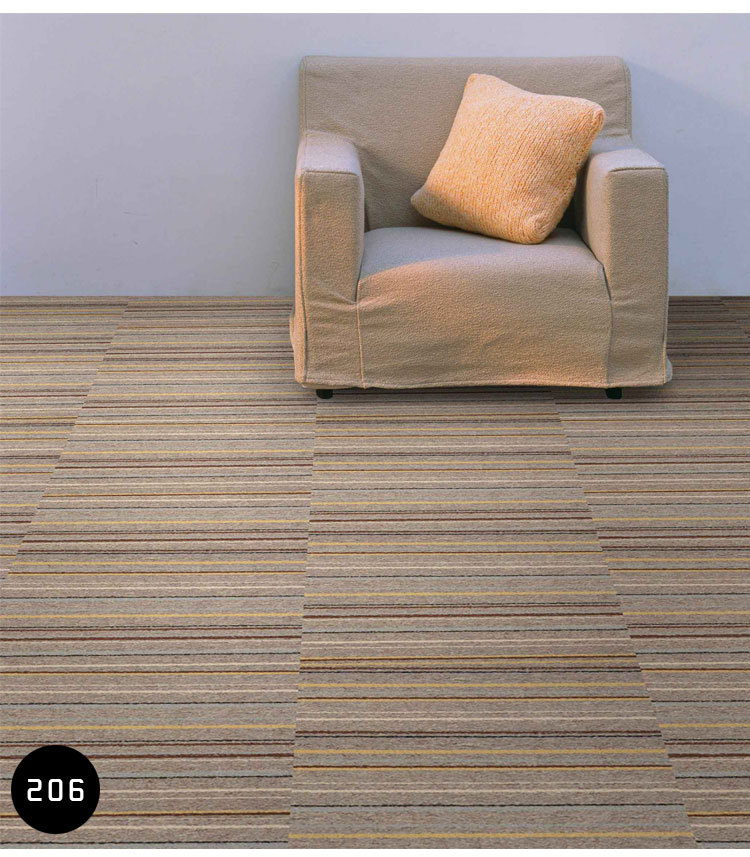 巨东地毯tb绿宝工程方块地毯特价条纹拼块丙纶沥青方块毯