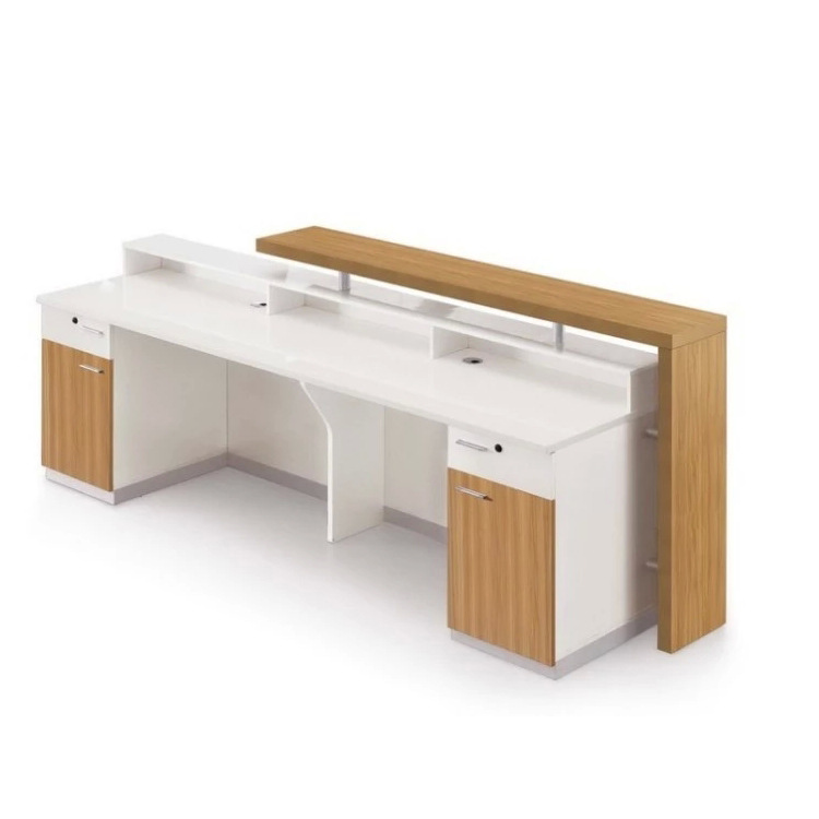 德尚厂家直销时尚办公前台桌 收银台前台 时尚接待台 公司迎宾台-台球