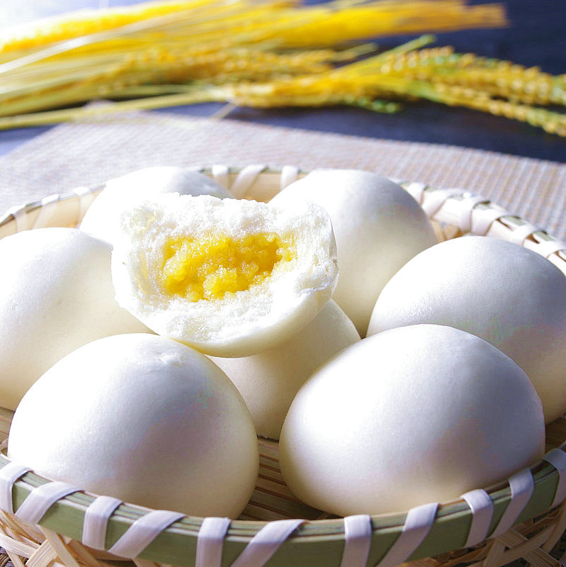 奶黄包冷冻广式点心豆沙包主食儿童早餐速冻成品面点整箱 约120个