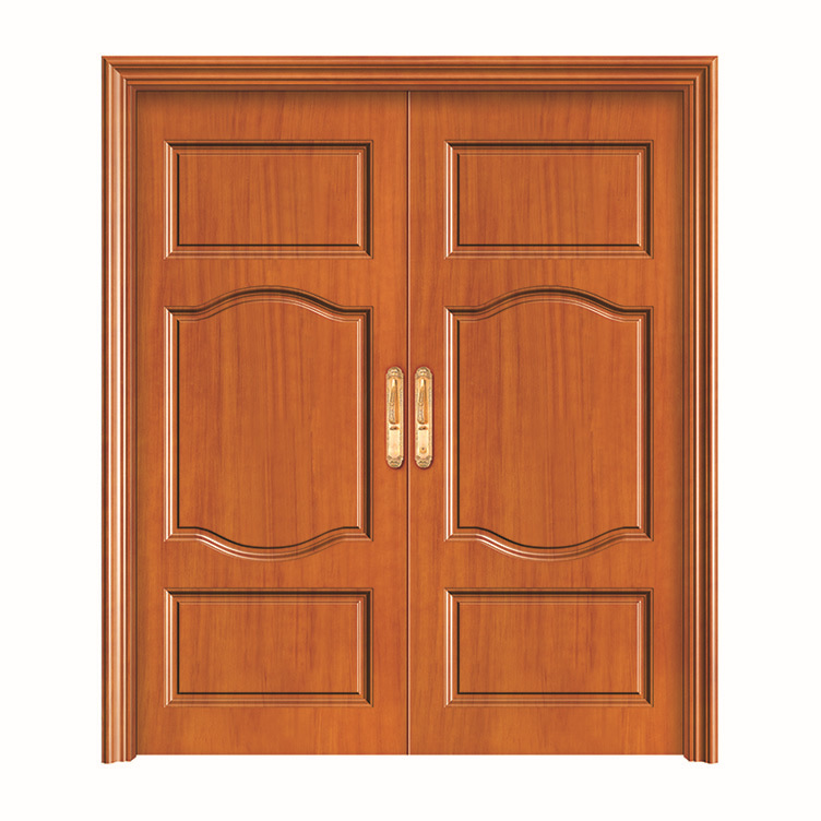 厂家直销实木大门双开别墅实木大门室内实木大门套装双开门定做