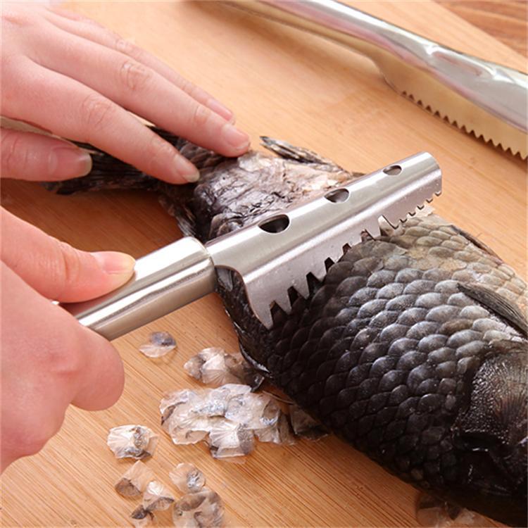 不锈钢鱼鳞刨 刮鱼器 杀鱼刮鱼去鳞器刷子