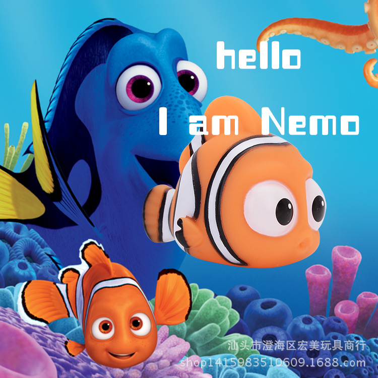 海底总动员2玩具 尼莫nemo小丑鱼多莉dory浴室玩具洗澡捏捏戏水