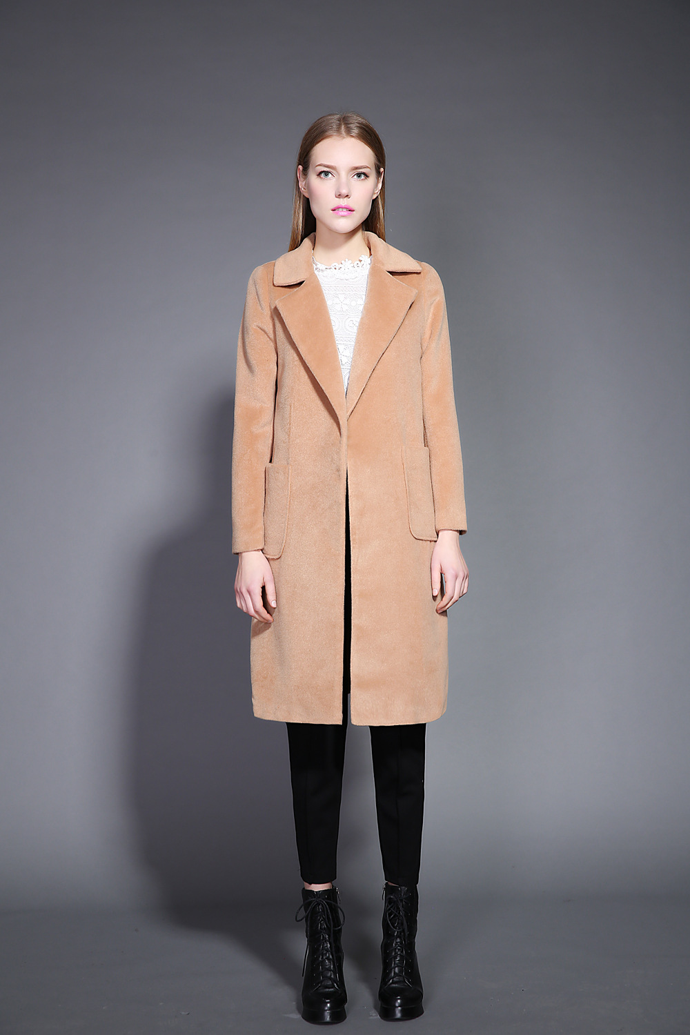 首页 服装 女装 女式风衣 >2016年欧美秋季新款风衣女 毛呢外套女中长