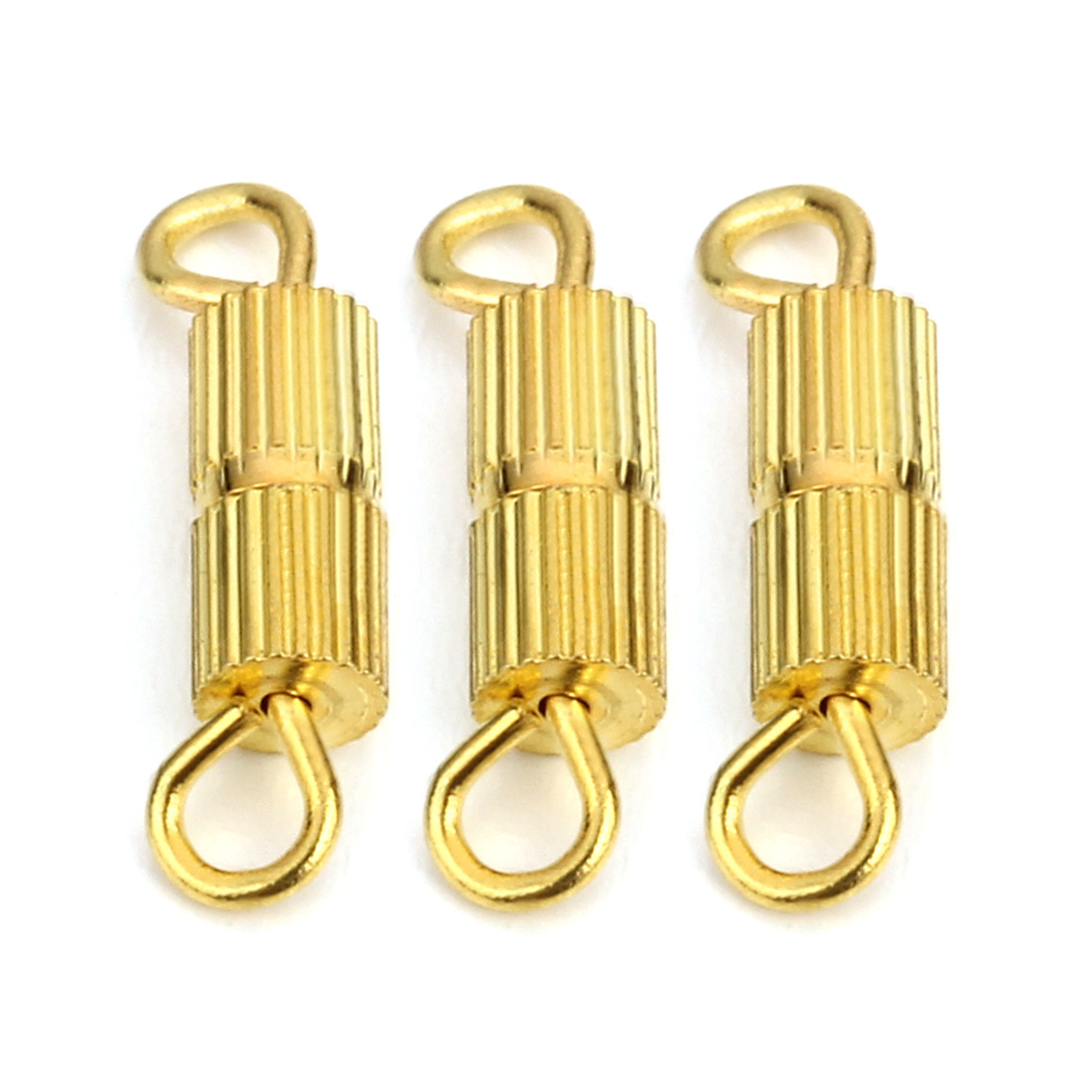 50个/包 螺旋扣金色拧扣螺丝扣 项链扣 diy饰品配件材料批发 f905