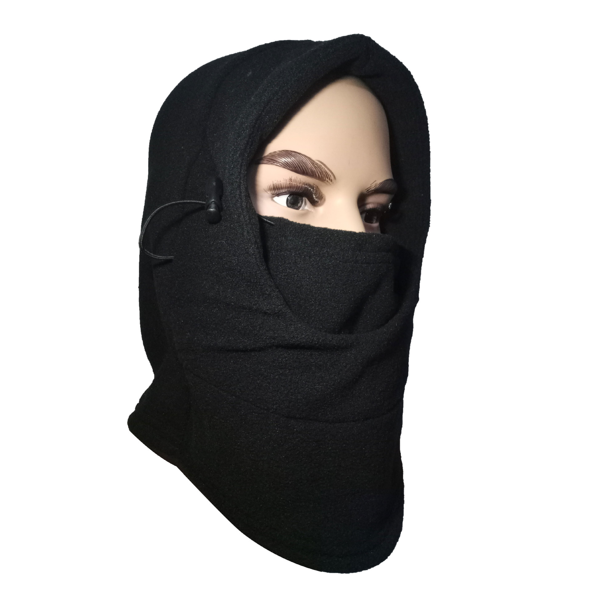 冬季户外抓绒蒙面头套cs帽子反恐面罩加厚双层防风保暖风雪帽口罩