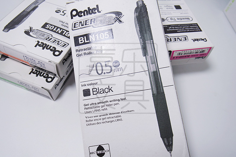 pentel派通|bln105|按动中性笔 超顺滑速干水笔 彩色按挚针管型