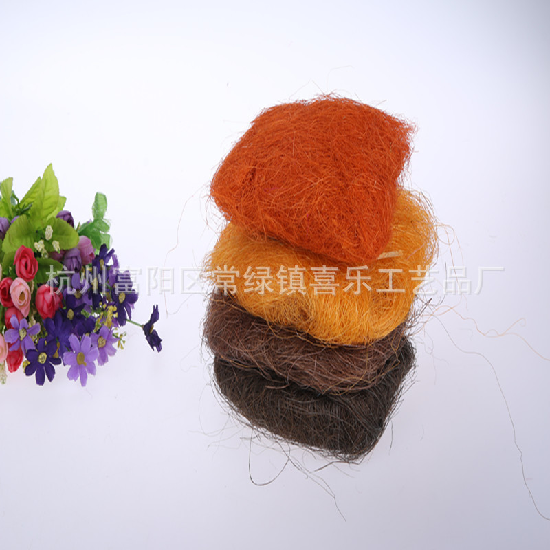 Colorful Sword Flax Silk Bird Nest Grass Gift 20G Crafts Filler Wedding Candies Box Filling Flax Silk