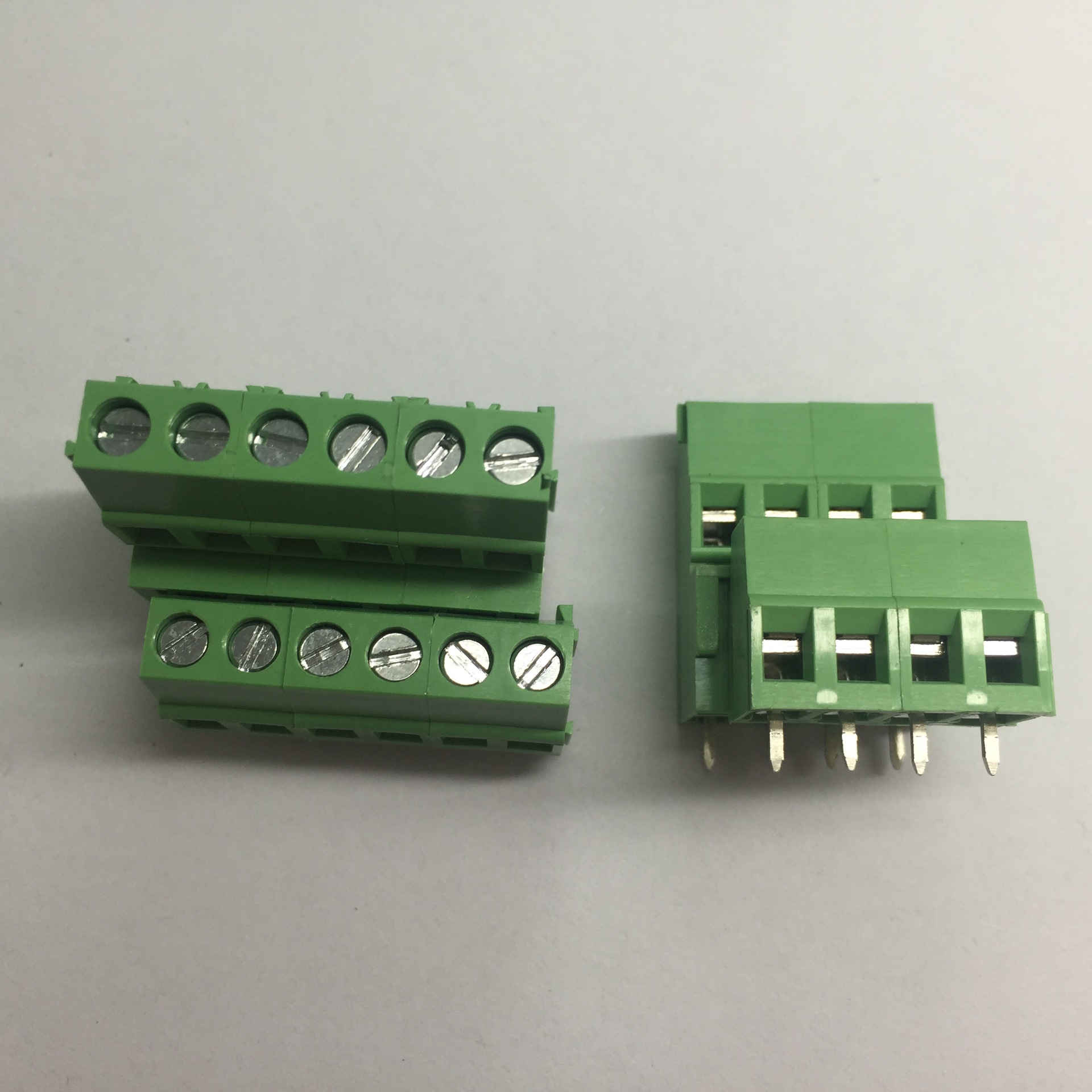 pcb螺钉式接线端子kf128hl高位低位2p3p可拼接50mm