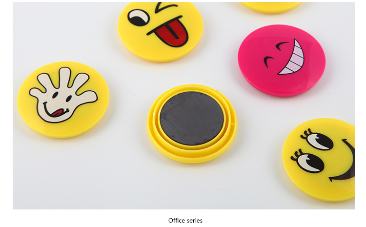 富尼ct-6652磁铁 卡通表情教学强力吸铁石圆形磁铁办公磁粒