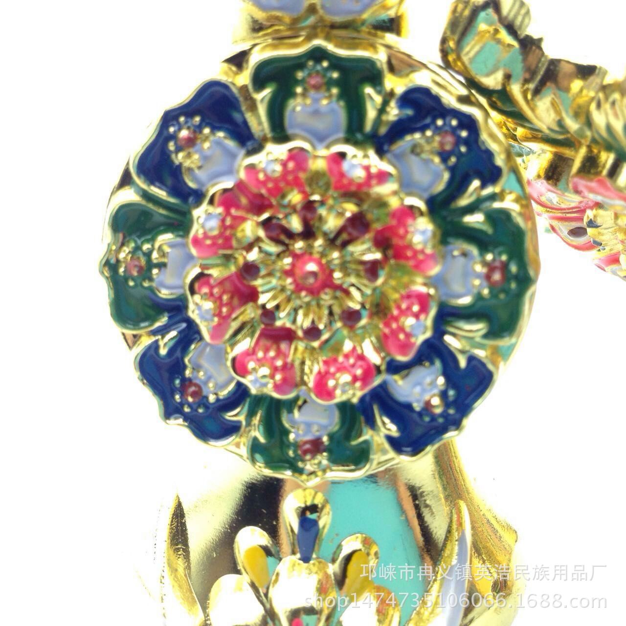 藏传佛教用品 密宗法器 彩绘八供朵玛食子酥油花