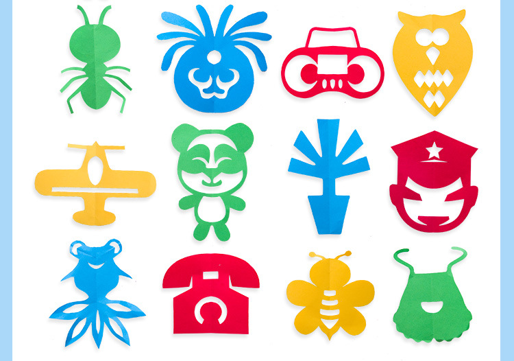 美乐 儿童折纸书手工制作材料剪纸diy卡通动物形象幼儿园手工