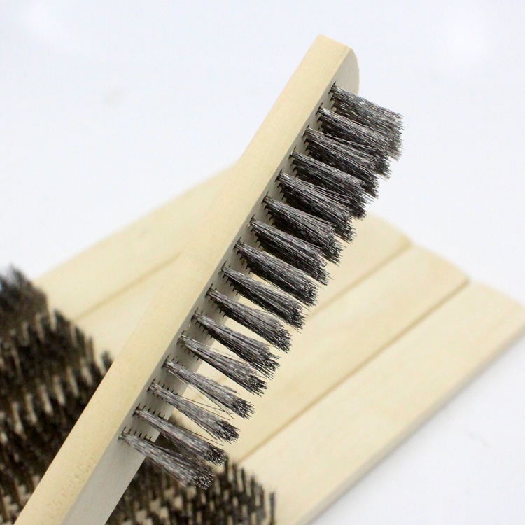 不锈钢丝刷 木柄钢丝刷 唐氏清洁刷 除漆除锈刷子 钢丝板刷