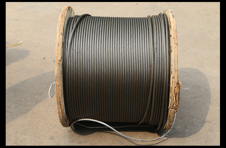 【厂家直销】狼山巨力光面带油不旋转钢丝绳18*7油绳