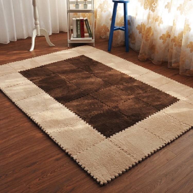 拼图地毯宝宝爬爬垫泡沫地垫拼接卧室客厅地板垫毛绒地毯垫榻榻米