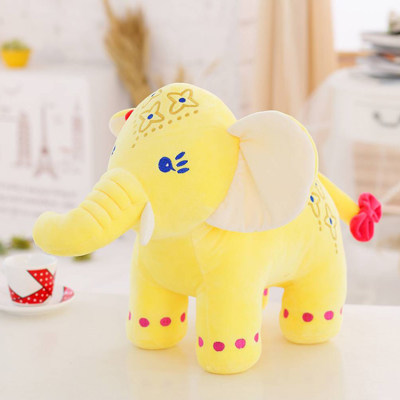 卡通象公仔毛绒玩具泰国长鼻子彩象儿童生日礼物厂家批发