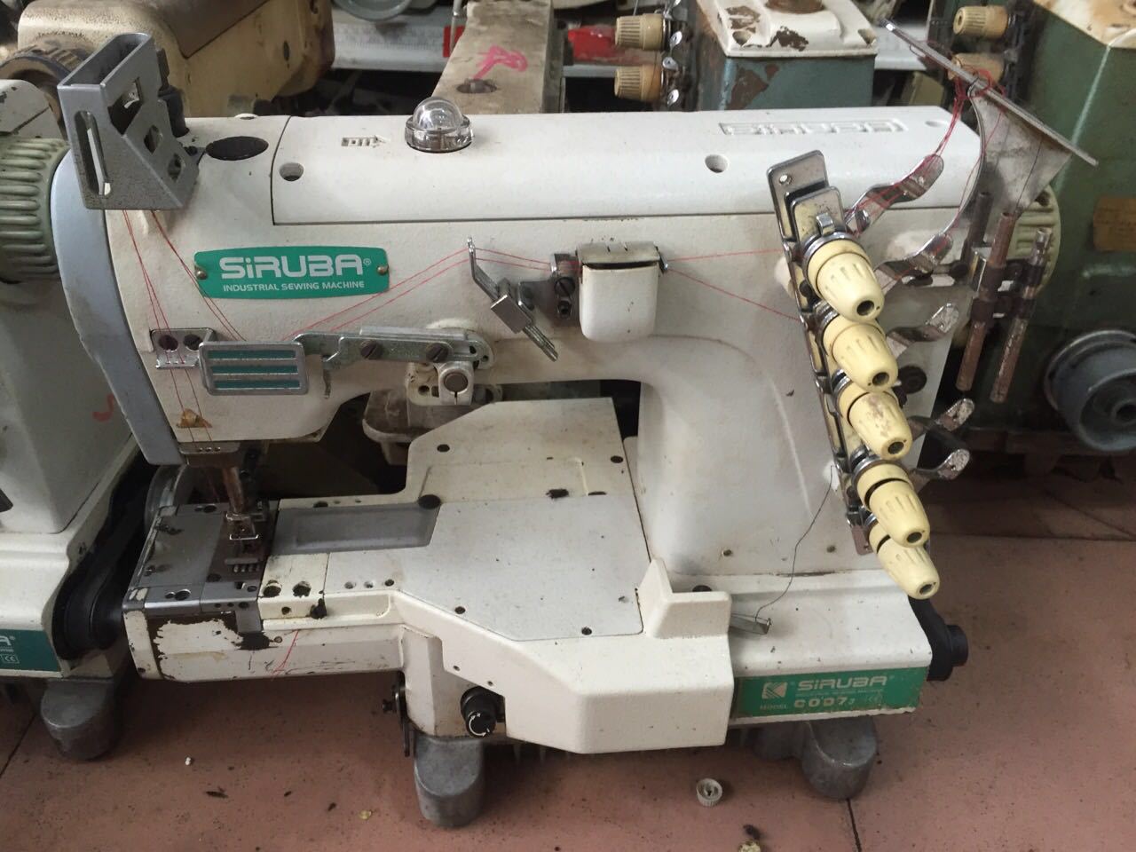 供应二手原装银箭c007小嘴冚车 各种电脑款绷缝机缝纫设备