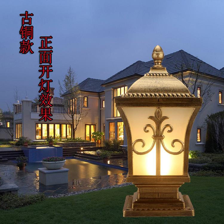 厂家供应新款柱头灯 户外灯 欧式大门灯