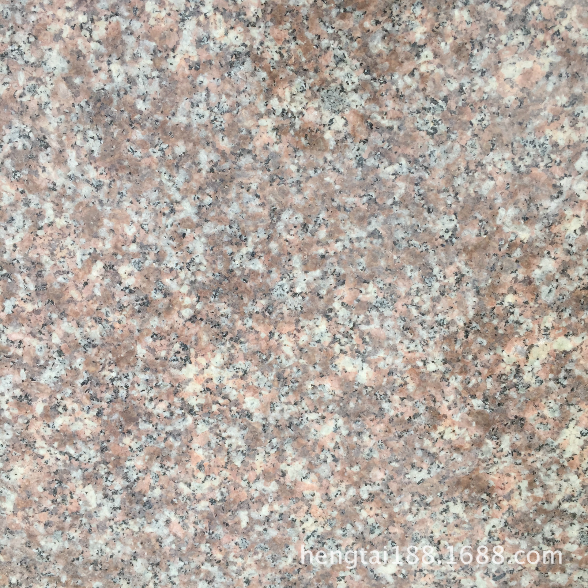 桃花红地铺15cm火烧板机切面花岗岩石材大理石