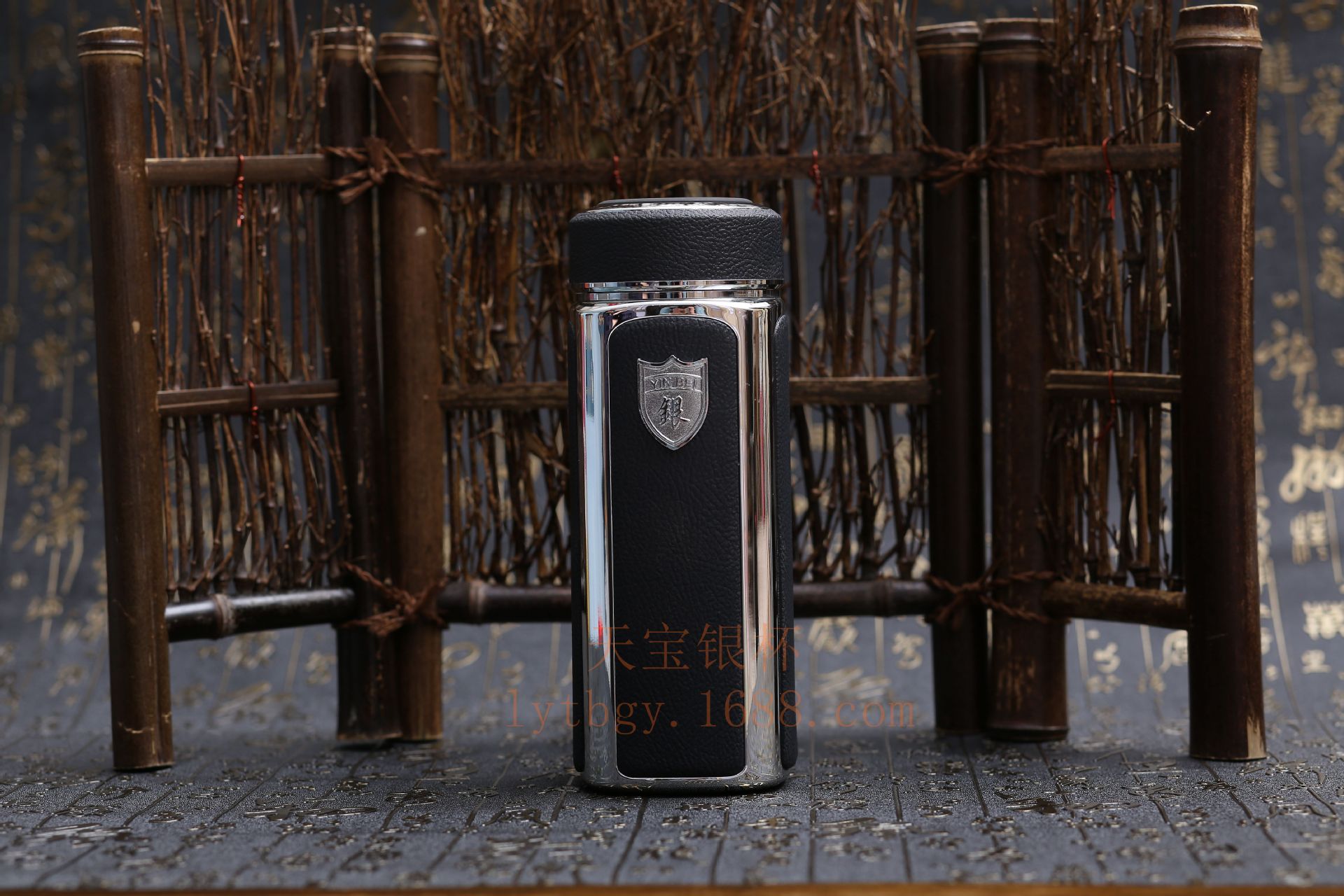 正品纯银保健杯镀银高档礼品水杯双层真空保