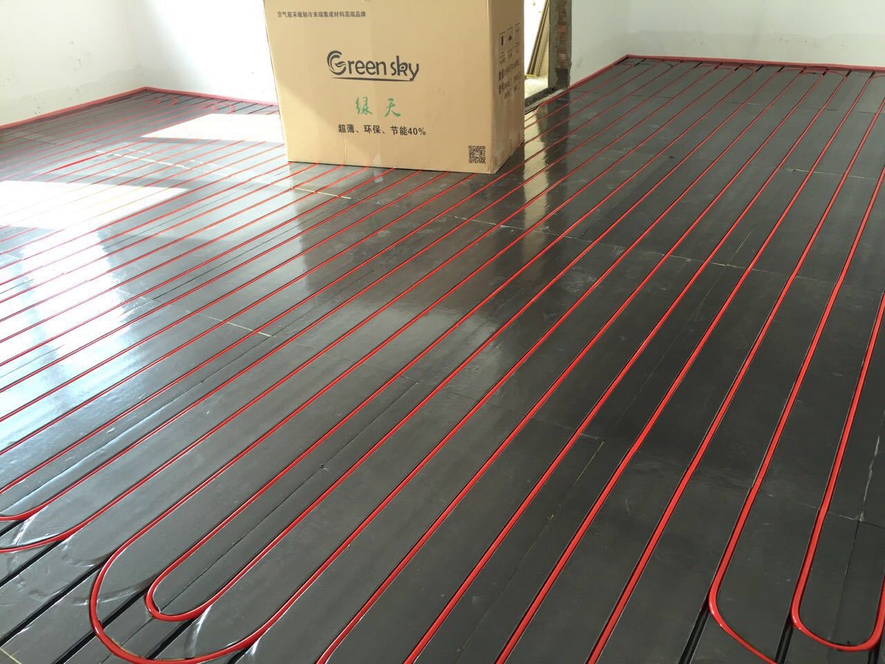 厂家直销地暖模块板 干式 免回填二代地暖 超导地暖设计安装