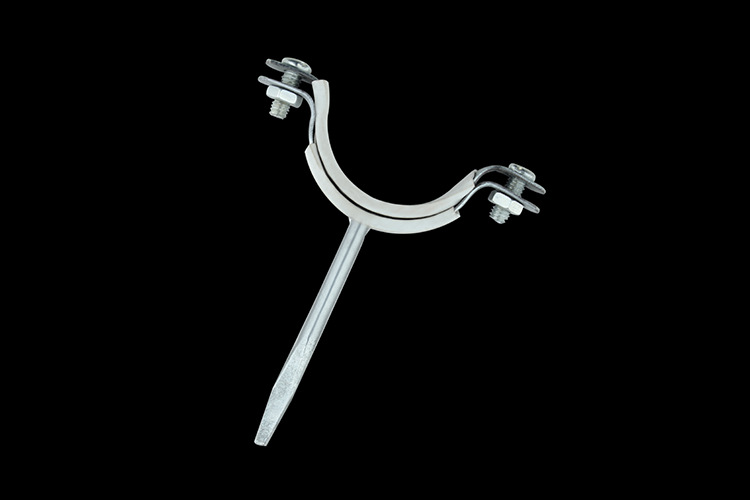 铁吊码水管道电缆卡子固定用管夹卡箍电力拉线横担抱箍50