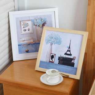 婚纱照片正方形方形实木相框画框 方形24寸相架 木质相框定制批发