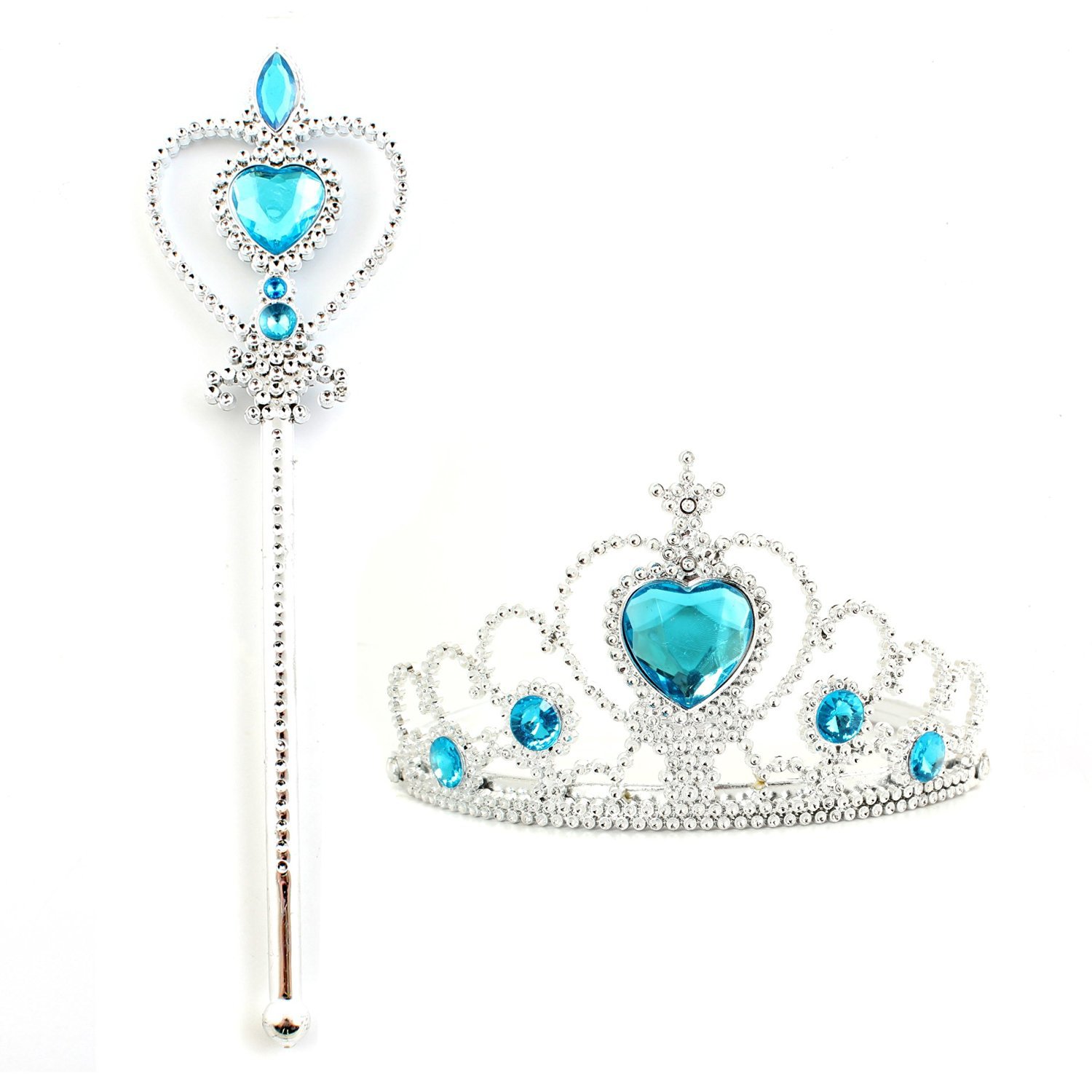 万圣节冰雪奇缘cos服装赠品皇冠带钻棒子艾莎女王权杖26cm短棒子