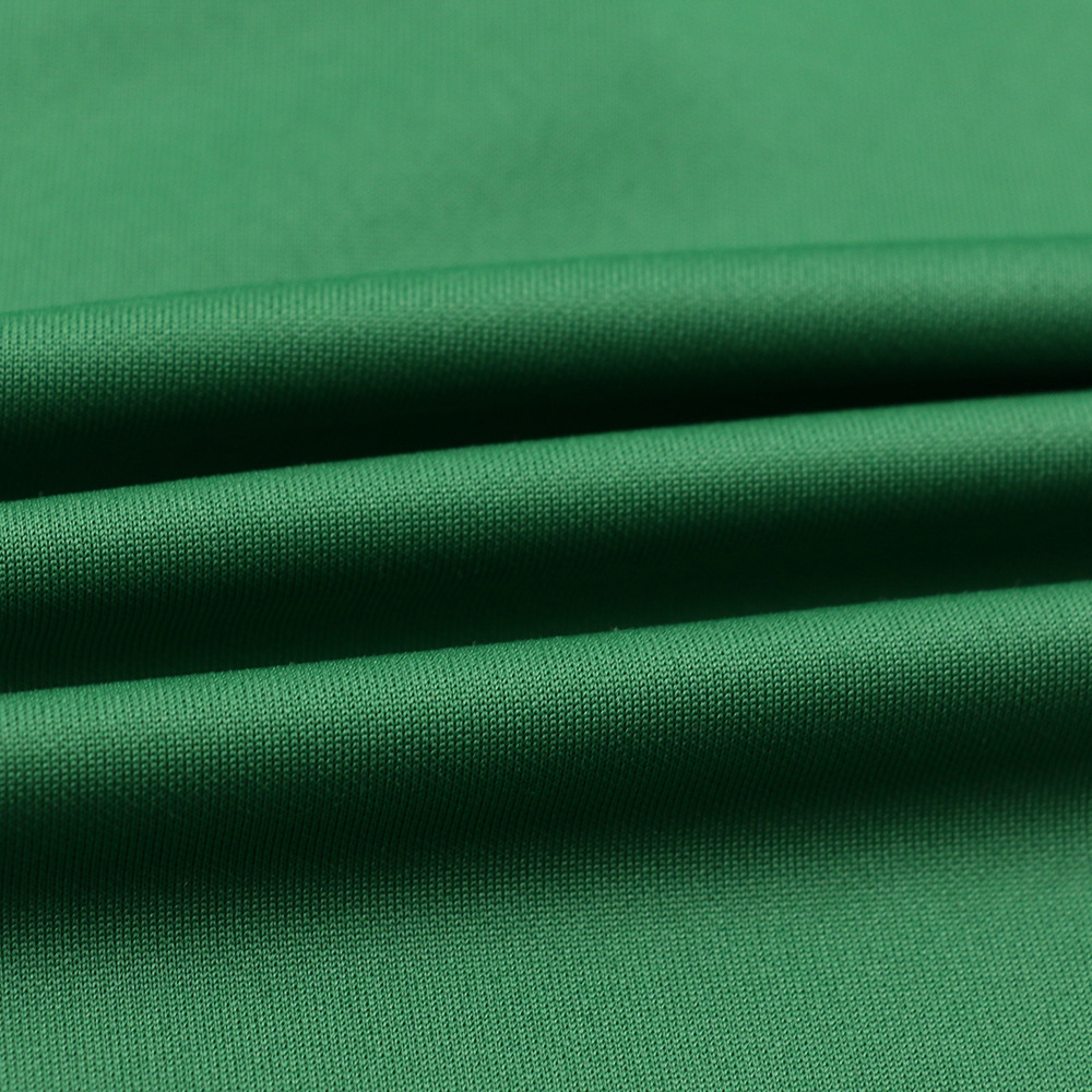 金贵针纺 全涤纬编双面针织布 220g吸湿速干校服面料 涤纶针织布