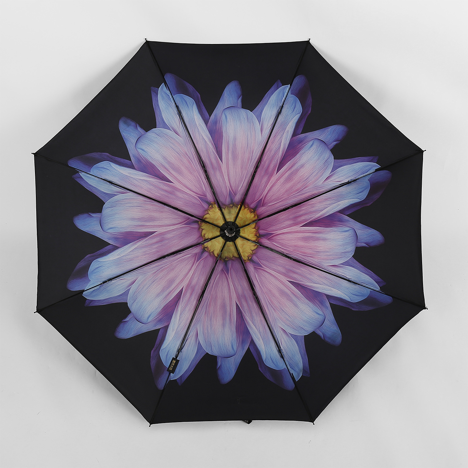 厂家直销户外遮阳晴雨伞 创意乱花琉璃三折防晒防紫外线太阳伞