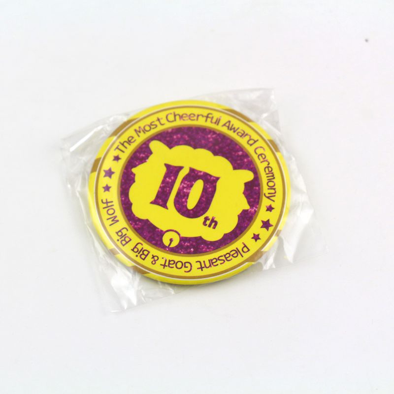 【时尚精品】广告徽章定制 可定做安全别针塑料底胸章