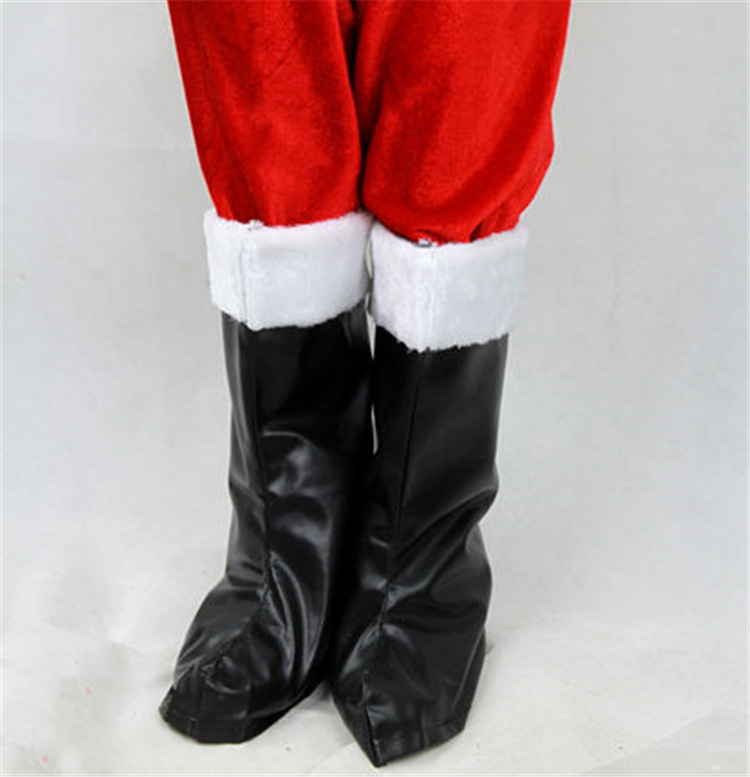 Santa Claus Boots Santa Claus Shoes Women's Boots Men's Boots Black Shoes Black Boots Christmas Decorations