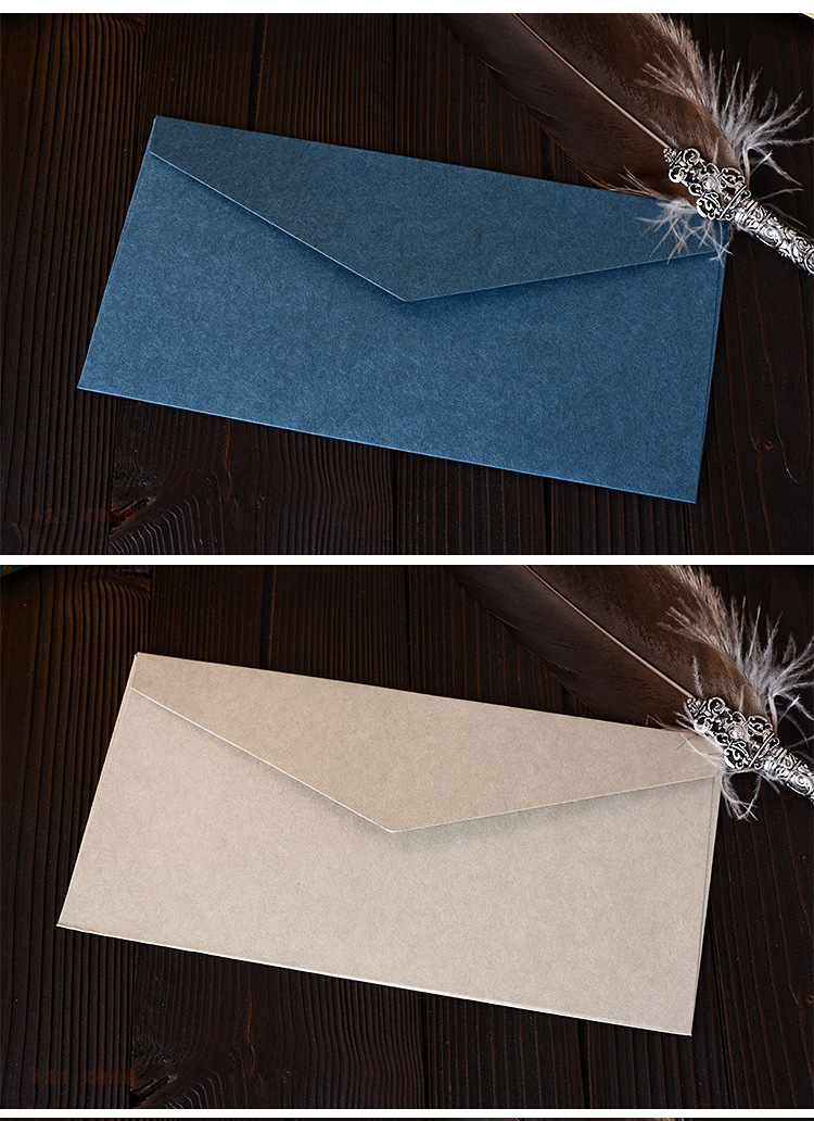 na02空白 西式纯色空白复古5号 里纸信封高档精美商务邀请函装