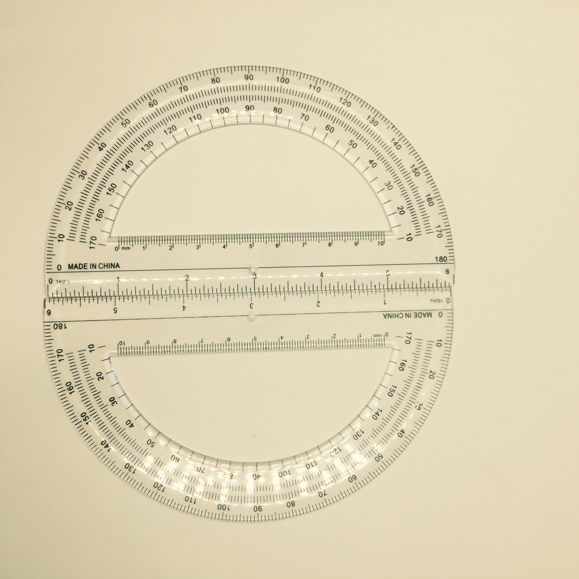 塑料透明尺子_塑料量角器 15cm塑料透明尺子 吸卡包装 学生绘图 半圆
