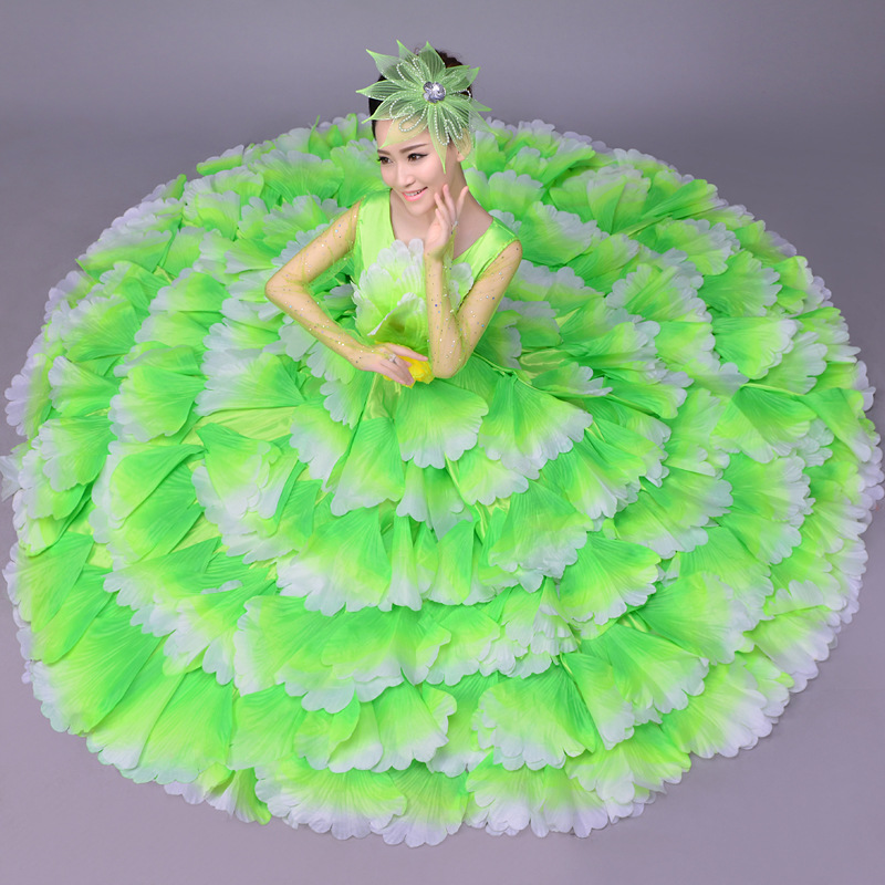 厂家批发舞蹈服配件花瓣仿真大小花瓣演出道具扇子花瓣仿真大花瓣