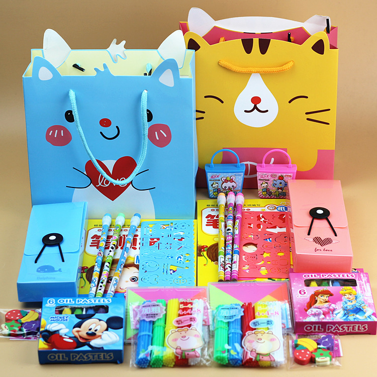 厂家直销幼儿园学生礼品学习用品六一儿童节礼物文具礼盒套装t.