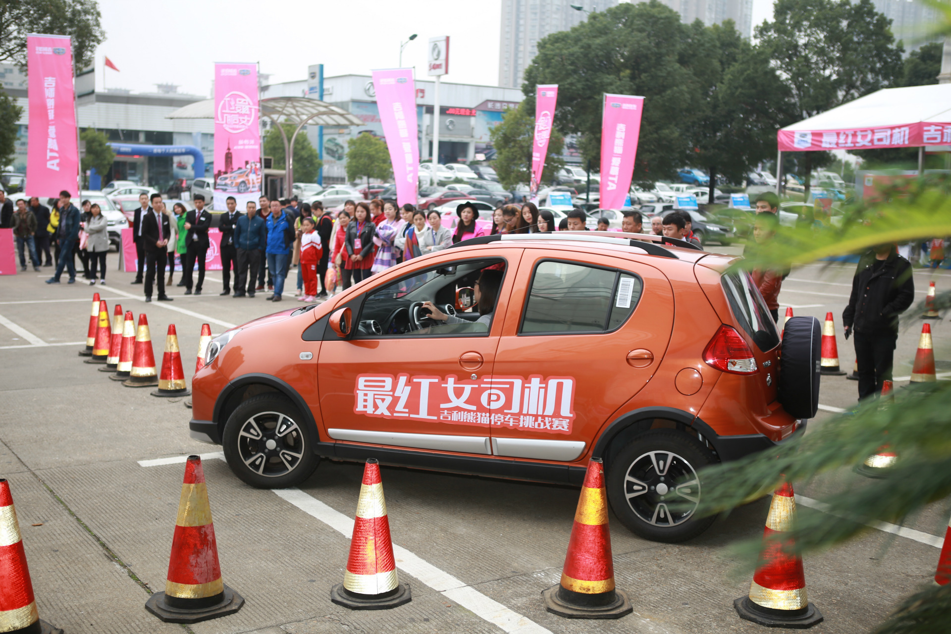 看过来,长沙最红女司机停车亮大招了_熊猫论