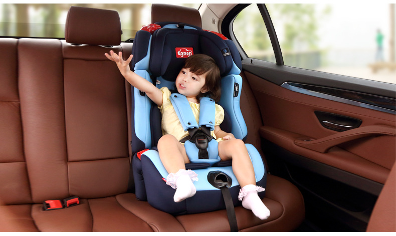 感恩isofix接口9月-12岁3c认证儿童安全座椅 汽车宝宝安全座椅