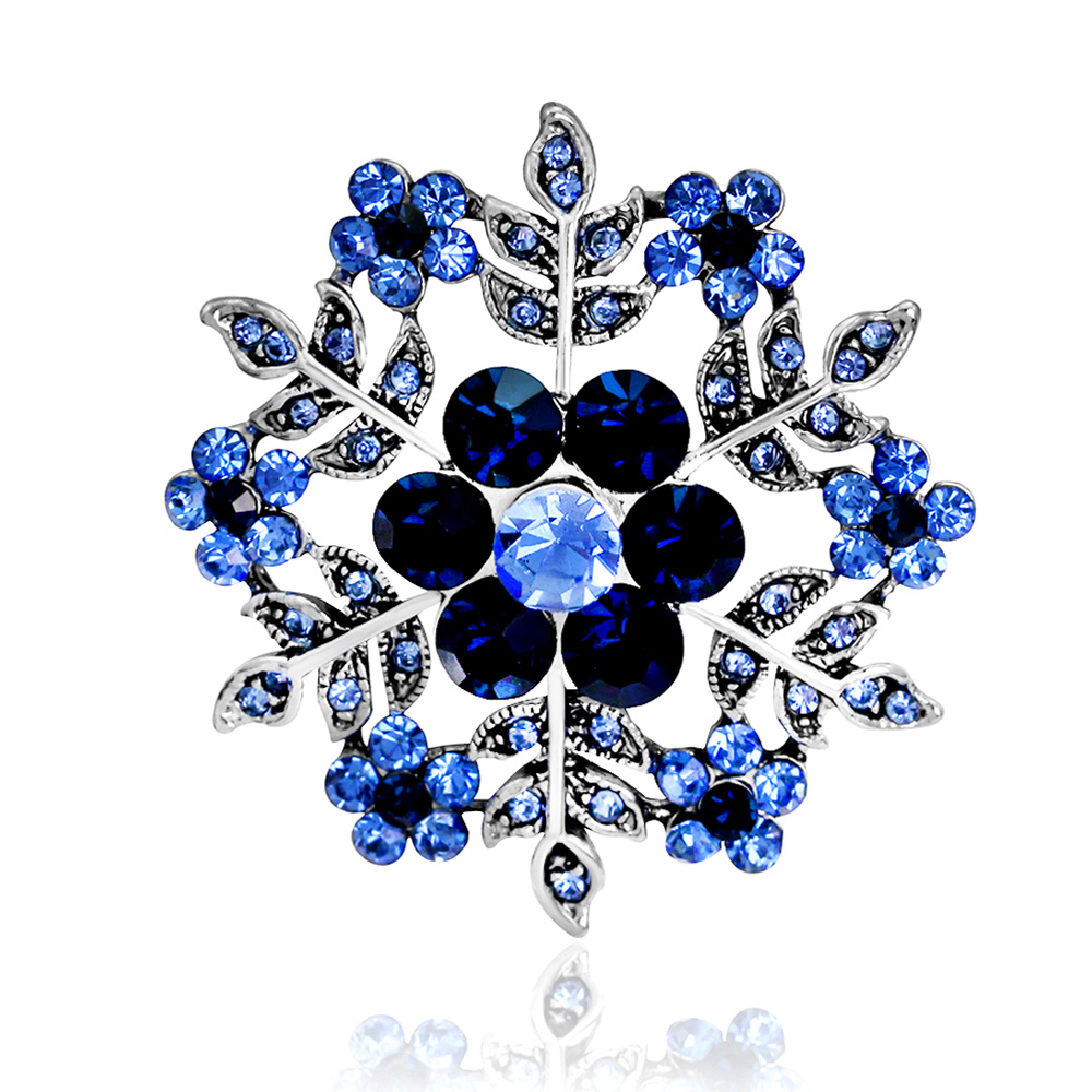 Danrun Jewelry Rhinestone Corsage New Fashion Snowflake Brooch Pin Bag Accessories
