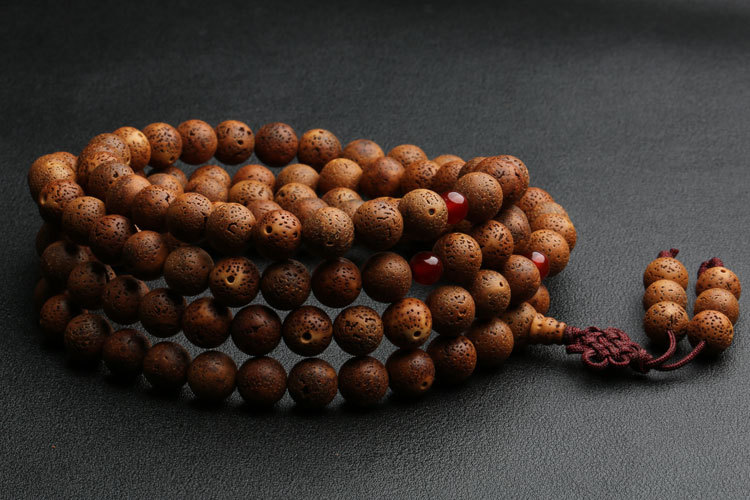 老籽菩提子金蟾子玩文金蝉子108念珠男士佛珠