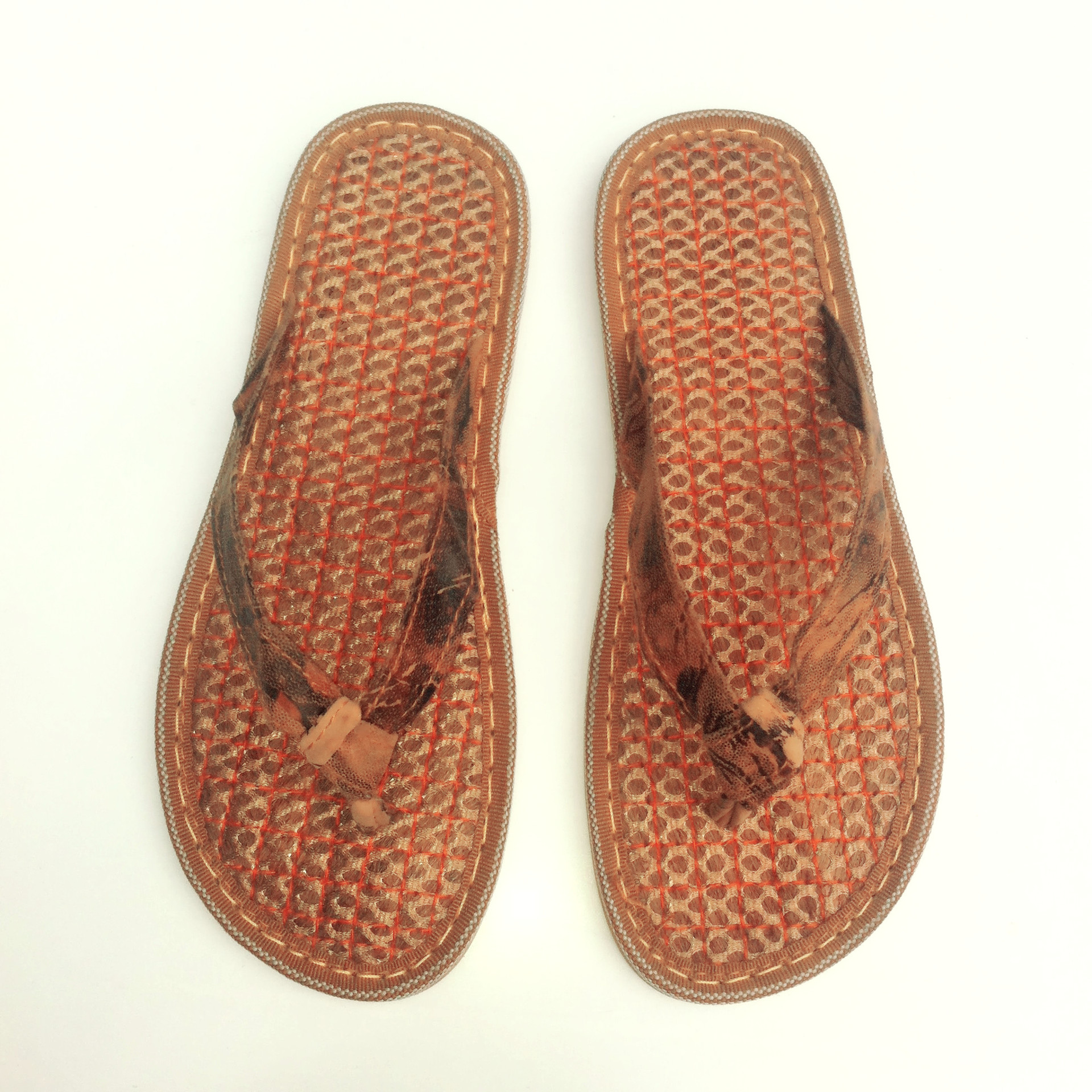 厂家2022新款棕丝鞋绣花鞋麻鞋 男士人字拖 凉区鞋子批发