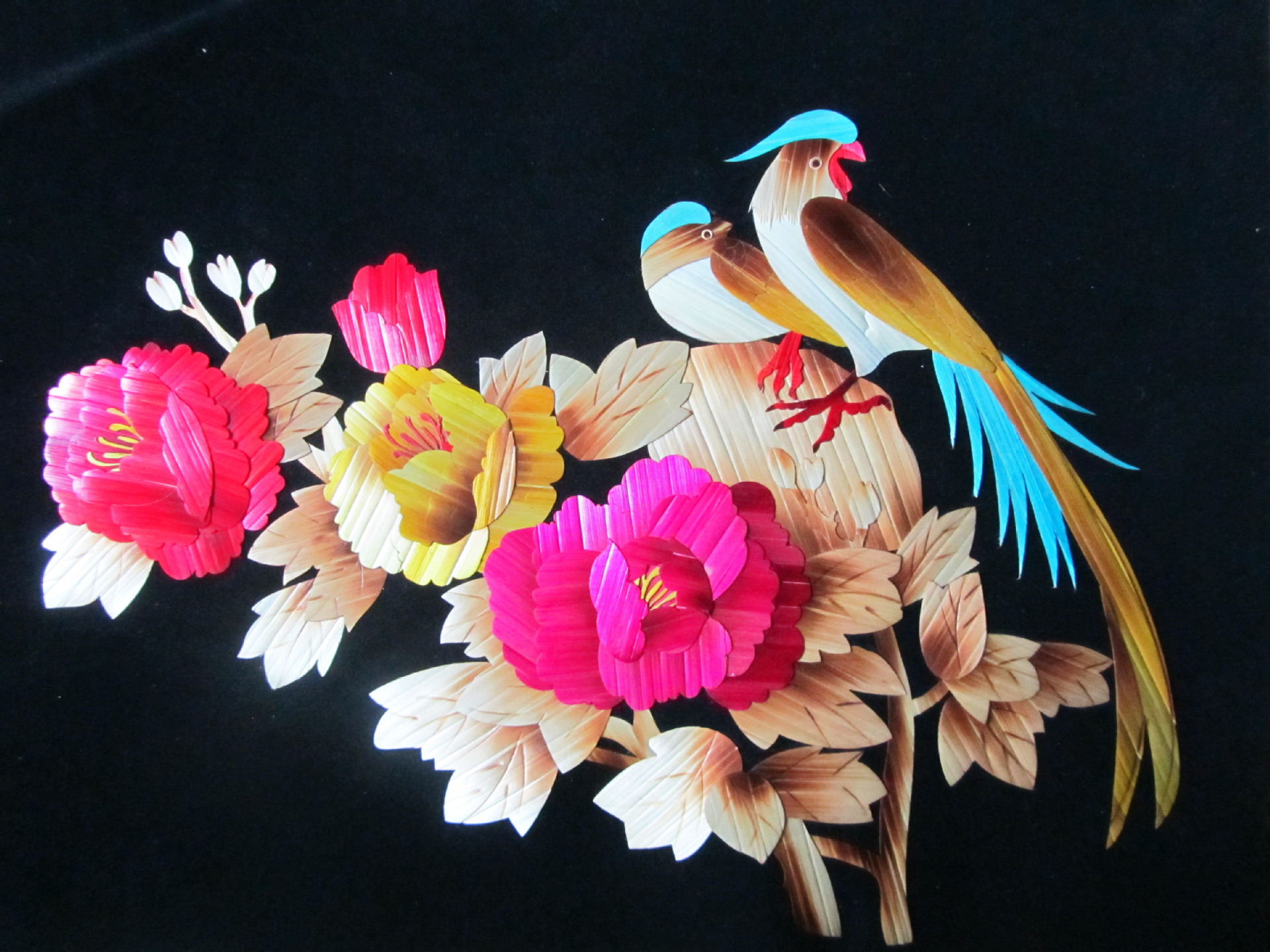 批发供应民间手工艺品 纯手工制作 精品麦秆画 麦草画 量大从优