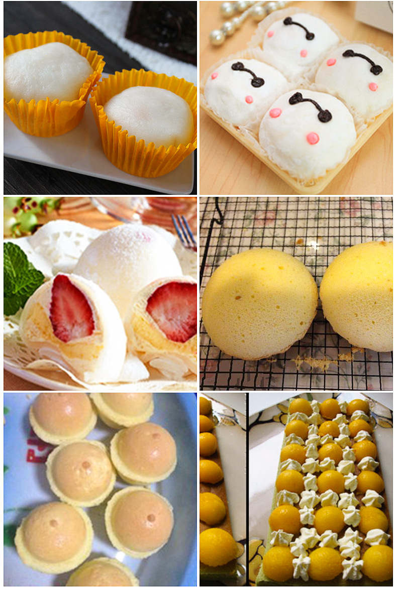 铝合金雪媚娘模具diy1#2#3#浅半圆蛋糕模具 糯米滋布丁模烘焙批发