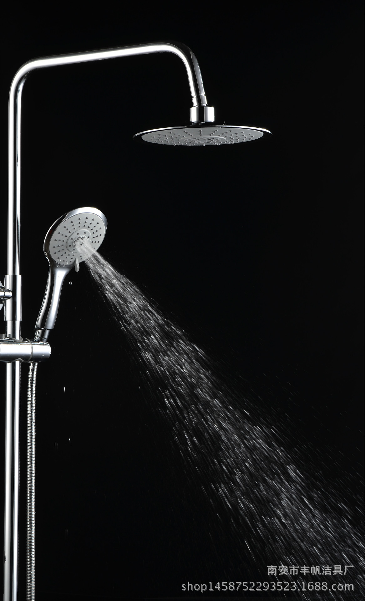 大红鹰淋浴全铜花洒套装升降花洒淋浴喷头三档龙头提供oem贴牌