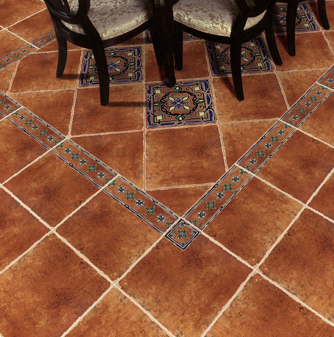 粤家陶瓷 500x500美式田园厨房 卫生间 大厅 阳台防.