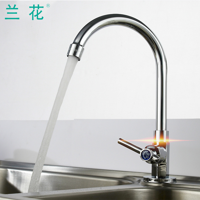 兰花卫浴 单冷快开全铜厨房健康饮用水龙头 厂家批发直销 lh8821