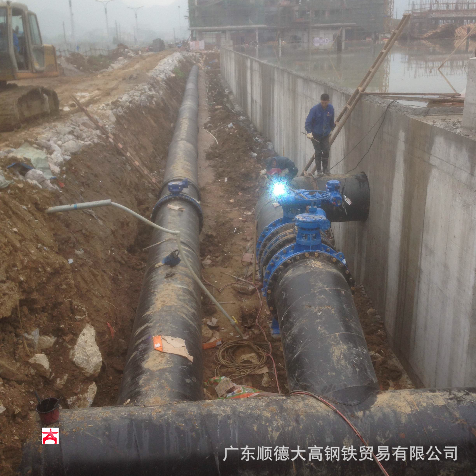 给水铸铁管排水铸铁管排污管新兴铸铁管及配套法兰弯头胶圈